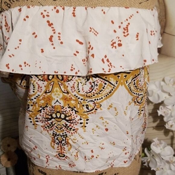 Free People Cute boho Strapless Top in EUC Size XS - Picture 2 of 6